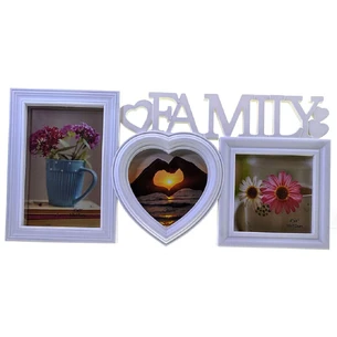 Photo frames (3 photos) (photo 15x10 cm, 10x10 cm) (53.5x18x2 cm)