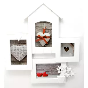 Photo frames (4 photos) (photo 10x10 cm 10x15 cm) (45x40x2.5 cm)