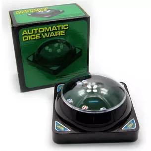 Automatic dice, device for automatic throwing of game dice (16x16x9.5 cm)