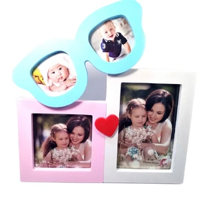 Photo frames (4 photos) (photo 6x6 cm 10x10 cm 10x15 cm) (27x26.5x3 cm)