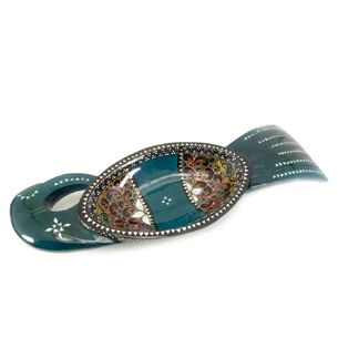 Bratyna Bird made of solid wood inlaid with mother-of-pearl (34x16.5x6 cm)