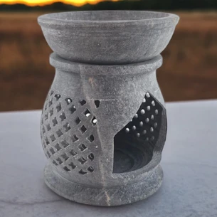 Soapstone aroma lamp (11.5x9x8.7 cm)