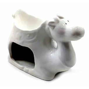 Ceramic aroma lamp Camel white (9x10x6 cm)