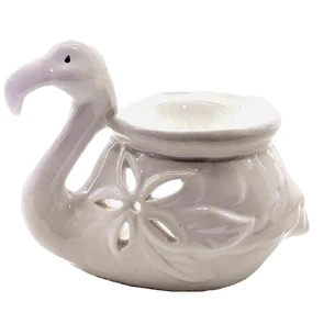 Flamingo ceramic aroma lamp white (12x10x7 cm)