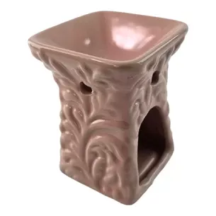 Ceramic beige glossy aroma lamp (10x7, 4x7, 4 cm)