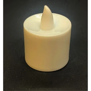 White candle with LED lighting (4x3, 5x3, 5 cm)