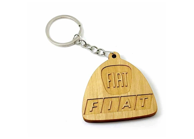 Фото 1 - Экобрелок Fiat ольха покрыт маслом и пчелиным воском