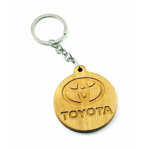 Экобрелок Toyota ольха покрыт маслом и пчелиным воском.