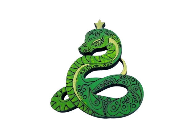 Фото 1 - Fairy tale snake magnet (60*40*4mm)