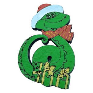 Snake Christmas magnet (60*40*4mm)