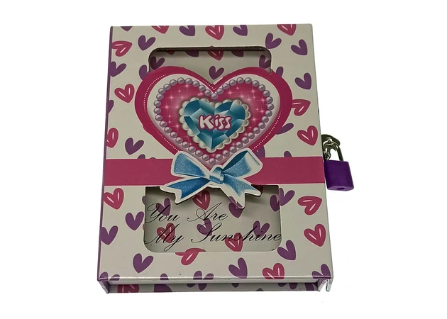 Фото 1 - Notebook with lock for girls (2 keys) (16.5x13x3 cm) B
