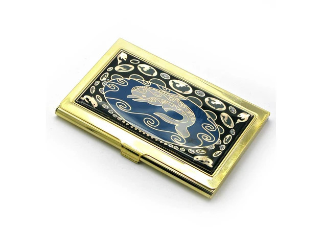 Фото 1 - Metal business card Gold (9.5x6.5x0.5 cm) 19310 J