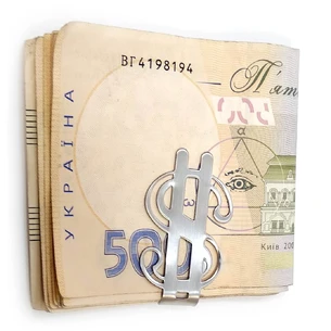 Зажим для денег $ (5х3х0,6 см)