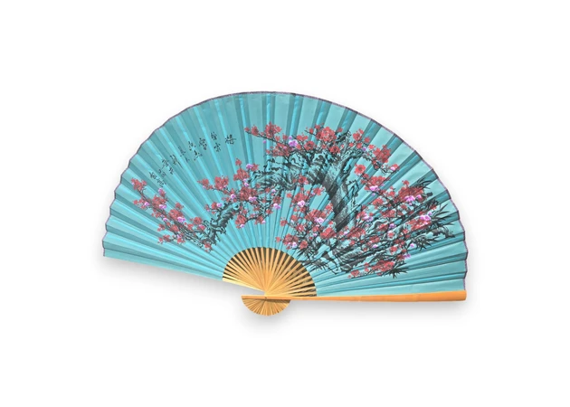 Фото 1 - Sakura wall fan on a blue fabric background (122x6x211 cm)