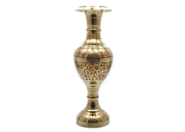 Фото 1 - Bronze colored vase (36x11.5x11.5 cm)