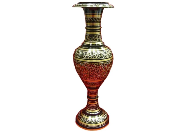 Фото 1 - Quantity: Black bronze vase (42.5x13.5x13.5 cm)