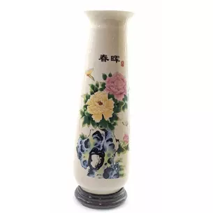 Porcelain vase on a Peony stand (27.5x8x8 cm) A