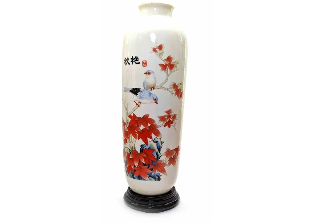 Фото 1 - Porcelain vase on a stand Bird (27.5x8x8 cm)