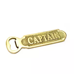 Bottle opener bronze (Captain) (14x4.5x0.3 cm)