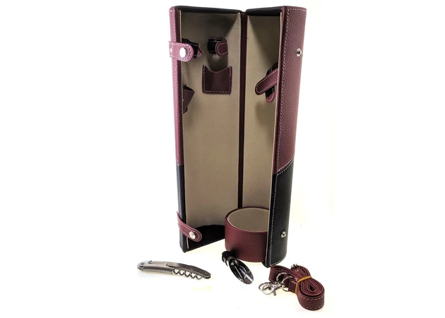 Фото 1 - Case for a bottle with a set of sommeliers (36x11x11 cm)