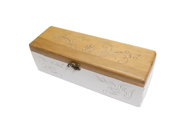 Фото 1 - Case for bottles with a bartender's knife Milk Provence (Solid wood 36x11.5x11.5 cm)