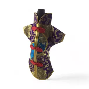 Bottle cover purple Kimono (28x25 cm)