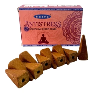 Antistress Backflow Dhoop Cone (Антистресс) (Satya) 10 конусов в упаковке