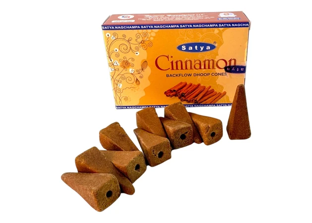 Фото 1 - Cinnamon Backflow Dhoop Cone (Кориця)(Satya) 10 конусів в упаковці