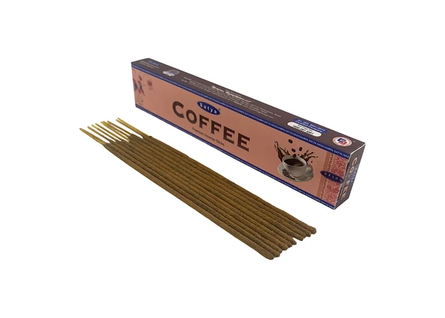 Фото 1 - Coffee premium incense sticks (Coffee)(Satya) pollen fragrance 15 gr.