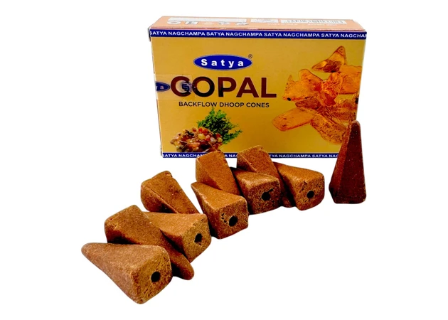 Фото 1 - Copal Backflow Dhoop Cone (Янтарь)(Satya) 10 конусов в упаковке