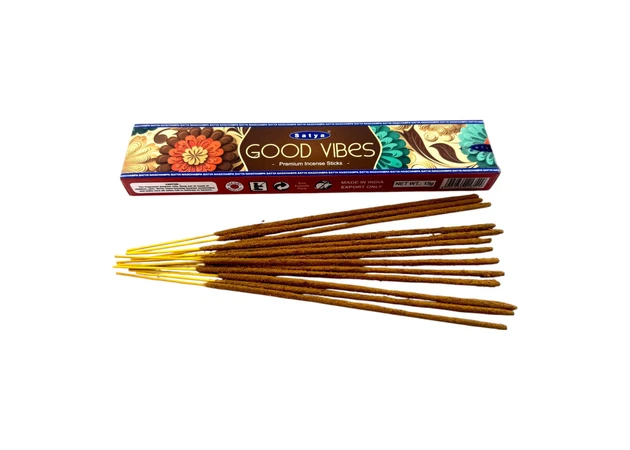 Фото 1 - Good Vibes premium incence sticks (Позитивні Вібрації) (Satya) пилковий пахощі 15 гр.
