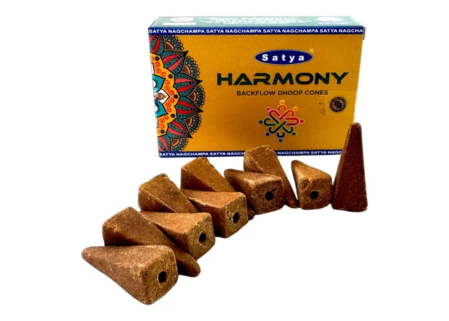 Фото 1 - Harmony Backflow Dhoop Cone (Harmony) (Satya) 10 cones in a package