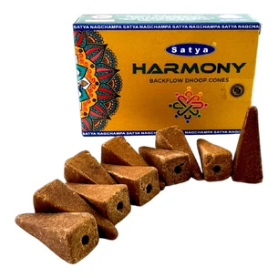 Harmony Backflow Dhoop Cone (Гармонія) (Satya) 10 конусів в упаковці