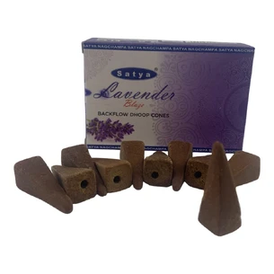 Lavender Blaze Backflow Dhoop Cone (Лаванда) (Satya) 10 конусів в упаковці