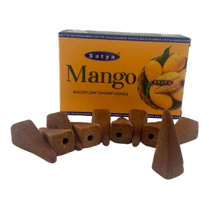 Mango Backflow Dhoop Cone (Манго)(Satya) 10 конусів в упаковці
