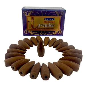 Natural Lavender Backflow Cones (Лаванда)(Satya) 24 конуси в упаковці