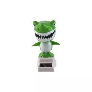 Toy on a solar battery Cheerful Shark green (Flip Flap) (10.5x6x6 cm)