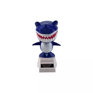 Toy on a solar battery Cheerful Shark blue (Flip Flap) (10.5x6x6 cm)