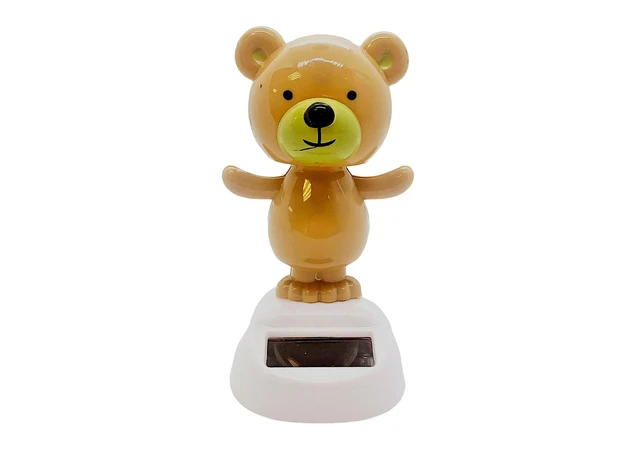 Фото 1 - The mouse dances on a solar battery, light brown (Flip Flap) (10.5x6x6 cm).