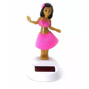 Hawaiian girl dancing on a solar battery (Flip Flap) (10.5x6x6 cm)