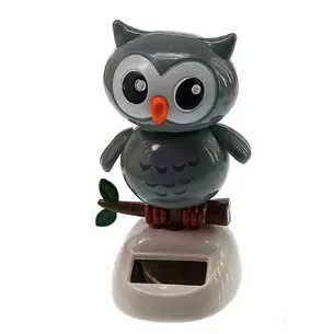 Owl dancing on a solar battery (Flip Flap) (10.5x6x6 cm)