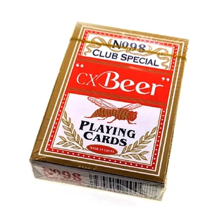 Карты игральные Beer (9х6х1,8 см) (Пластиковое покрытие) красная рубашка