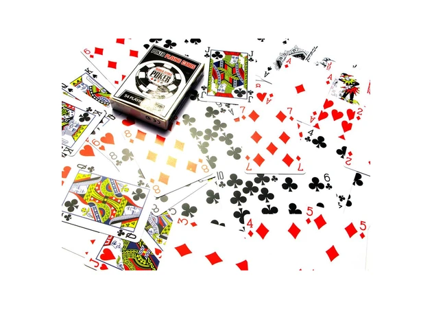 Фото 1 - Plastic playing cards Poker playing cards (9.5x6.5x1.8 cm)