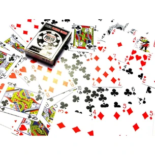 Plastic playing cards Poker playing cards (9.5x6.5x1.8 cm)