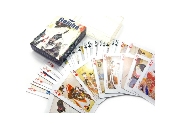 Фото 1 - Карты игральные пластиковые Гейши (10х7, 5х2, 5 см)