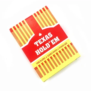 Карты игральные пластиковые Texas красная рубашка