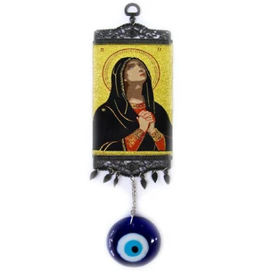Amulet from the evil eye with the Theotokos panel (34x10.5x1 cm)