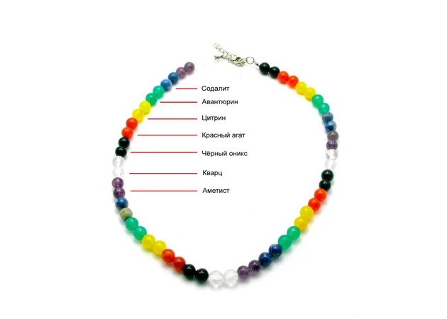 Фото 1 - Beads 7 stones (Ø = 0.8 cm)