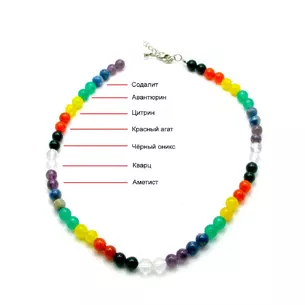 Beads 7 stones (Ø = 0.8 cm)