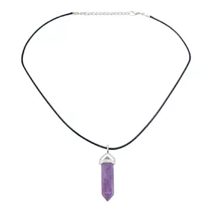 Amethyst pendant necklace